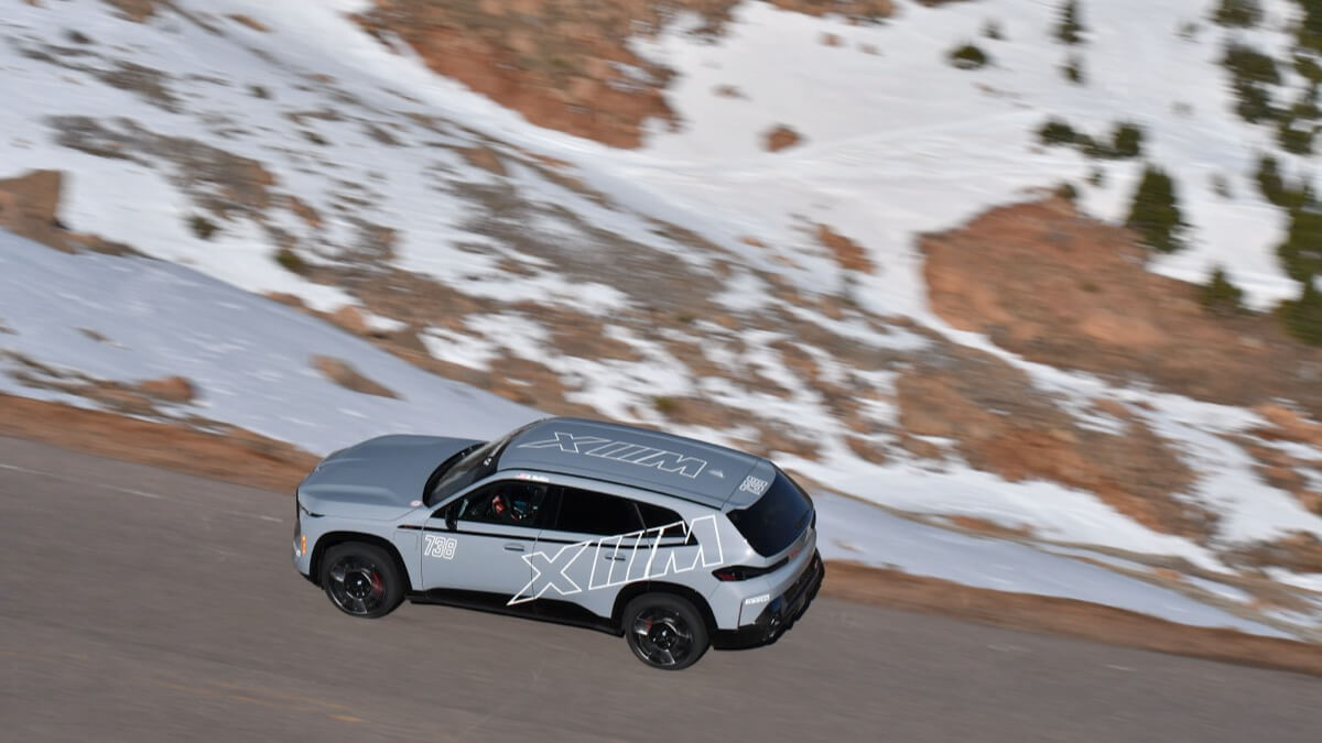 BMW XM Label Sets New Record for Hybrid Electric SUVs at Pikes Peak, Without Crashing This Time