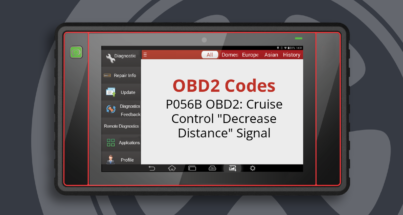 P056B OBD2: Cruise Control "Decrease Distance" Signal
